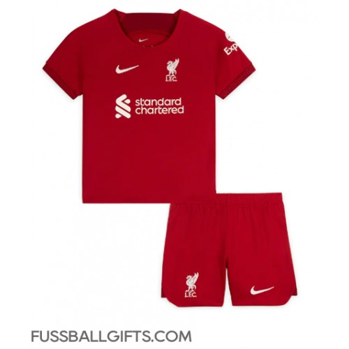 Liverpool Fußballbekleidung Heimtrikot Kinder 2022-23 Kurzarm (+ kurze hosen)